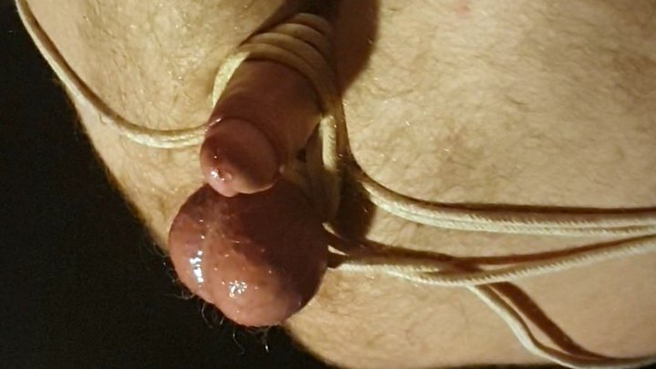 Edging Handjob On A Naked Man Tied With Legs In The Air 2 BBW