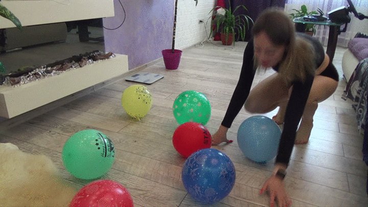 Explodes Balloons With Naked Belly Pornmeka