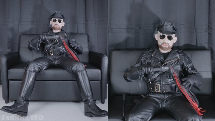 ZACH ON BLUF Gay Leather Latex Fetish PORNMEKA