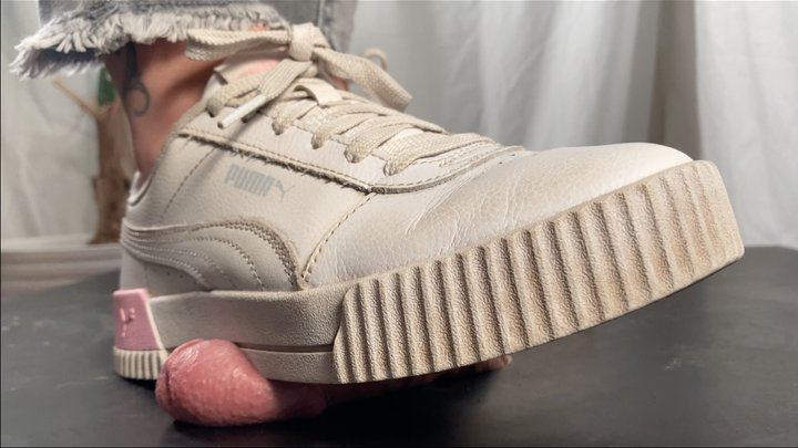 A Shoejob With Puma Sneakers Cbt And Full Bodyweight Cockcrush