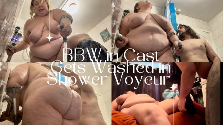 BBW In Cast Gets Washed In Shower Voyeur 720p PORNMEKA