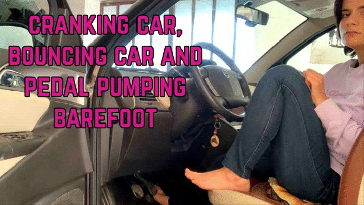 Cranking Car Bouncing Car And Pedal Pumping Barefoot PORNMEKA