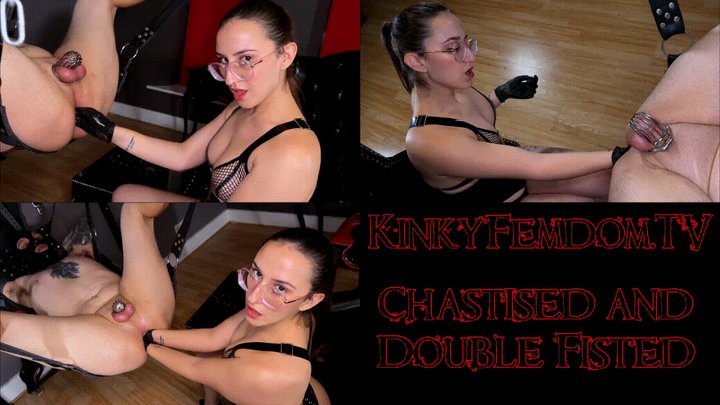 Chastised And Double Anal Fisting 4K Ft Latex Mistress Lith Maz Morbid