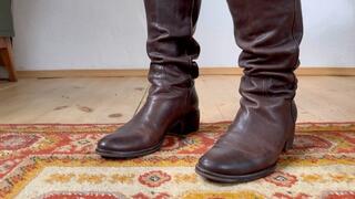 riding leather boots