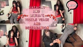 Harmony and Ditria's Tickle Tease and Degradation 1080p | When Harmony and Ditria see that you've been watching them, they cue you in to a few secrets as well as their opinions of you