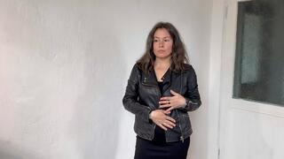 vintage leather jacket with metal zipper m0