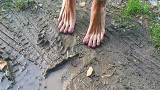 Wild dirty big feet