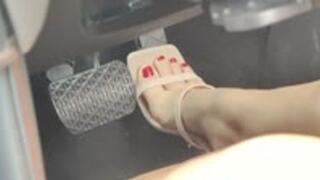 Girlfriend Speeds to Work Wearing Mules