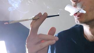 Smoking Capri 100s with holder 4K