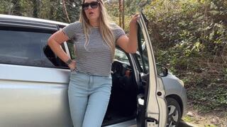 Jeans Wetting Public -Waiting for My Friend But I Couldn't Hold It!