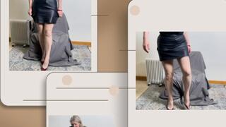 Empress Bella Sadic With red Louboutins and nylon