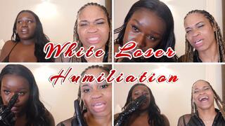 White Loser Humiliation- Ebony Femdom Goddess Rosie Reed & Queen Melanin Mean White Bitch Humiliation Cum Denial- 1080p HD