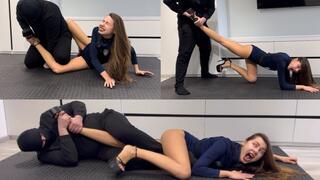 Fighting a probationary policewoman (custom video) part 2
