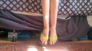 Dangling Sandals From Bedside