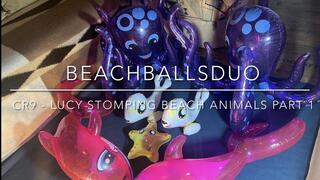 (CR-9) BigBootyLucy stomps Beach Toys barefoot 1