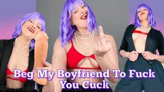 Beg My Boyfriend to Fuck You Cuck - Admit you want him too - Make Me Bi, Bisexual Encouragement, Femdom POV, Female Domination, Cuckolding with Mistress Mystique Hoops - MP4