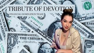 Tribute of Devotion: Financial Domination Tease