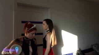 Maid fetish - double domination, boy and two girls [720p]