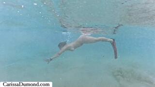 Nude swim in Maui captured by a friend with the dome GoPro part 1