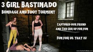 Rope Bondage Bastinado - Tied up Our Friend and Tormented her Feet