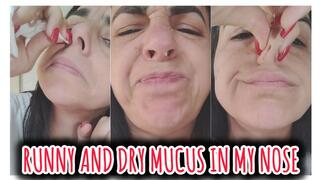 Runny and dry mucus in my nose!