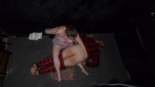 Bill gets spanked after his milking