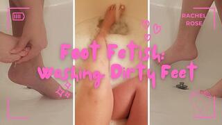 Barefoot Rachel Rose Washes Dirty Feet in Tub