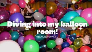 Diving into my balloon room