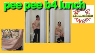 MONDAY FUNDAY CATCHING UP PEEING b4 Lunch Dinner combined