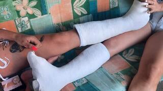 Two slwc rest in the garden