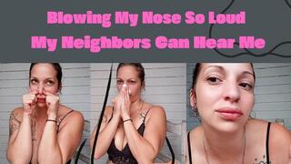 Blowing My Nose So Loud My Neighbors Can Hear Me