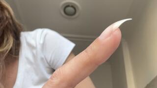 Nail Goddess discipline with natural long nails