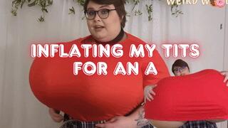 Inflating My Tits for an A+ (Breast Expansion) - WMV