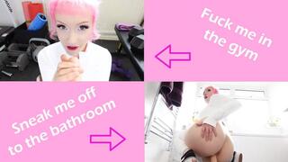 Cheating in the Gym - DOUBLE ENDING Evie Rees