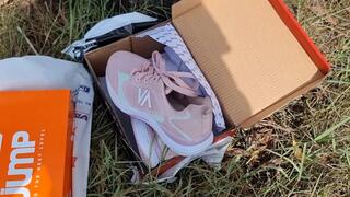 N-Flex sneakers messy and muddy