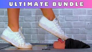 Deep Cleaning My Dirty Adidas Trainers With Your Tongue - Ultimate Bundle - 150F-ULT - Goddess Amber - Shoe Worship Foot Gagging Face Busting & Standing