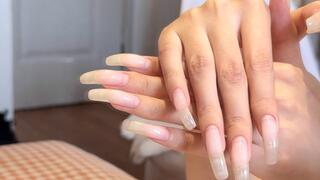 #225 - Beautiful natural nail and hand modeling