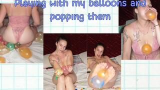 Explosion of Pleasure: Playing and Popping Balloons in My Bed