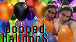 Riding and popping balloons with my big ass