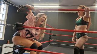 Blonde gets attacked, dominated and mocked throughout match