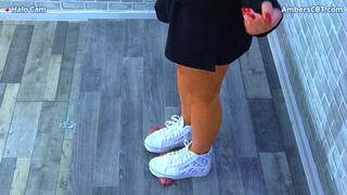 Shredding His Cock & Balls Under My Vans Hi Tops - Halo Cam - A145HALO - Trample Trampling CBT Ballbusting CBTrample ShoeJob FootJob Trainers