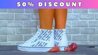 Shredding His Cock & Balls Under My Vans Hi Tops - Ultimate Bundle - 50% DISCOUNT - A145ULT - Trample Trampling CBT Ballbusting CBTrample ShoeJob FootJob Trainers