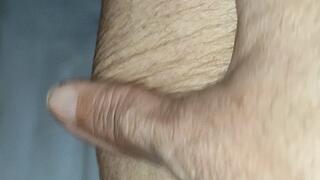 Red toes on white sheet