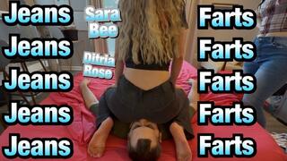 Denim Face Farts - Ditria and Sara!
