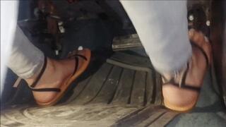 Fast driving sexy flat sandals