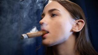 Elegant smoking: moments with a cigar