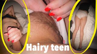 A charming 18 years old virgin never shaved her pussy before loosing virginity