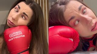 Doesn't control eyes after fight (crosses eyes)