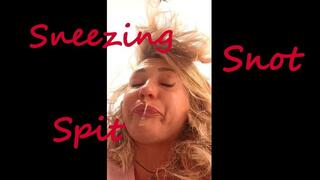 Spitting and sneezing POV