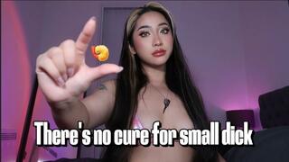 There's no cure for small dick